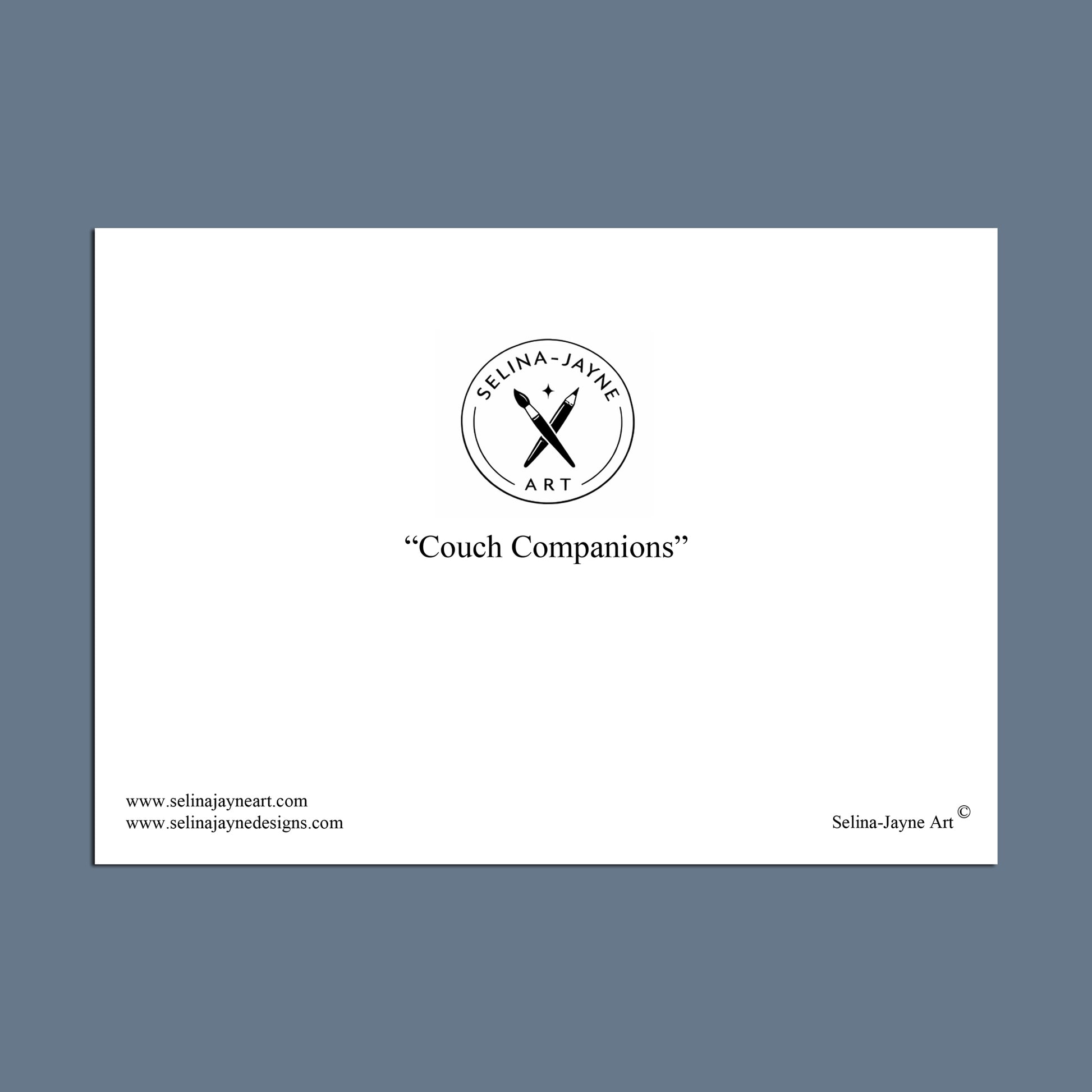 Chihuahua Dogs Greeting Card with White Envelope by Selina-Jayne Art - A5 Blank Inside