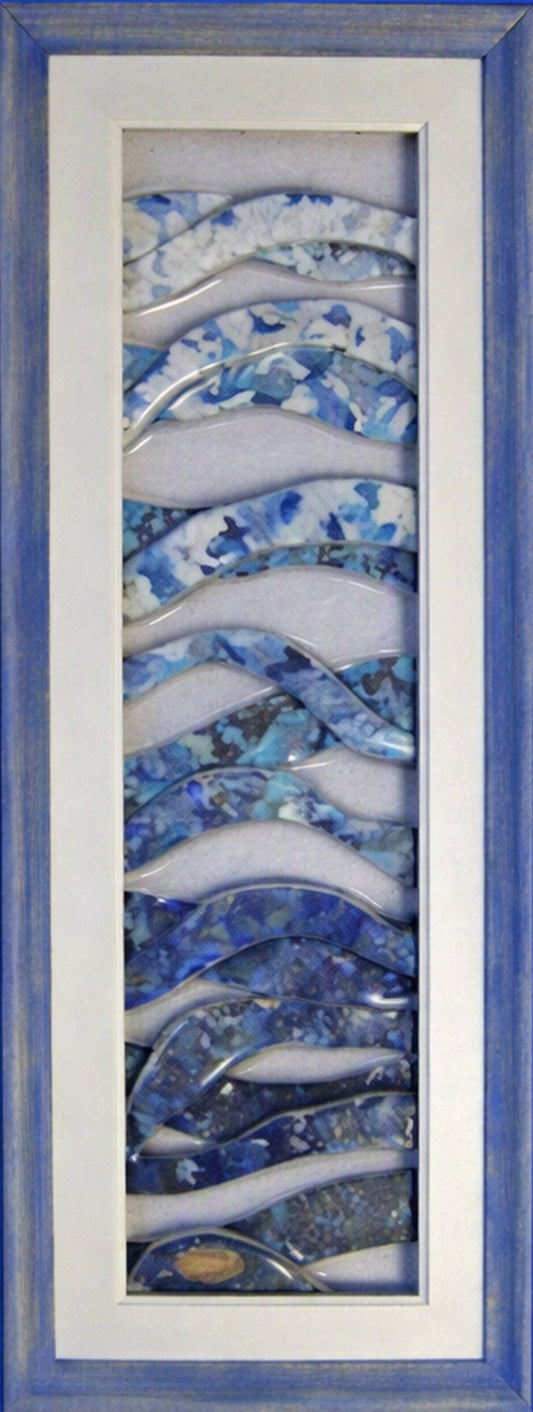 Indian Ocean, Pointe au Sel  Trapunto Art Glass